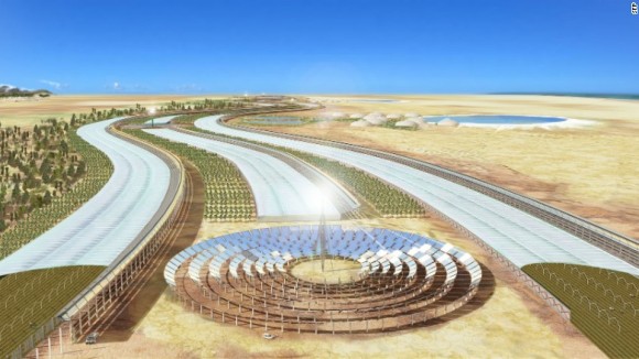 „Tunis by se mohl dočkat další revoluce. Tentokrát energetické.“ Zdroj: Sahara Forest Project