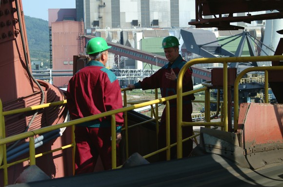 Fotografie společnosti ČEZ zachycuje obnovu uhelné elektrárny Prunéřov v České republice, foto: ČEZ