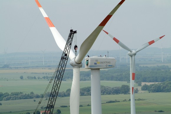 Enertrag - větrná turbína elektrárna vyrábějící vodík. foto: Enertrag