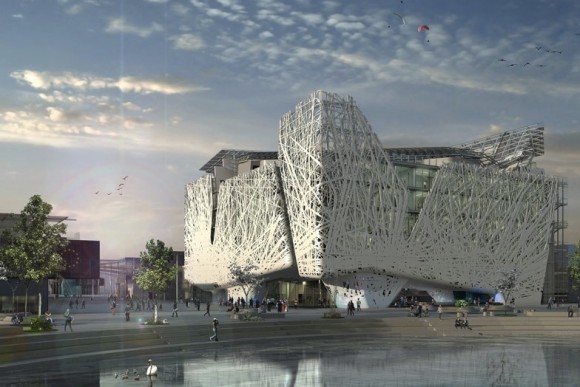 Italské studio Nemesi&Partners navrhlo novou budovu pro milánské výstaviště. Výjimečná je fasáda, která čistí ovzduší. foto: Nemesi&Partners