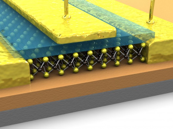 MoS2 - molybdenit jako materiál budoucnosti, který v počítačových čipech nahradí křemík? foto: LANES