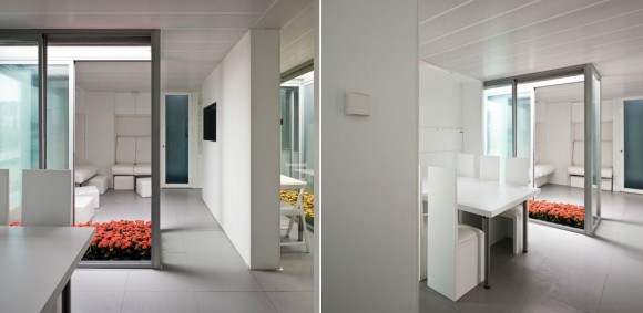 Interiér Patio 2.12 je vyveden především v bílé barvě, foto: Team Andalucia