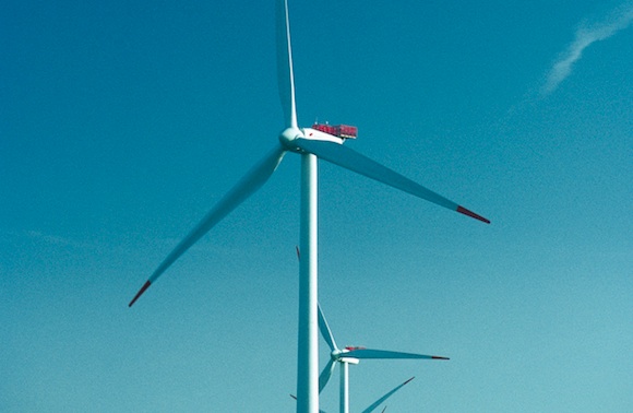 Pobřežní větrné turbíny značky Vestas v Dánsku, foto: Vestas