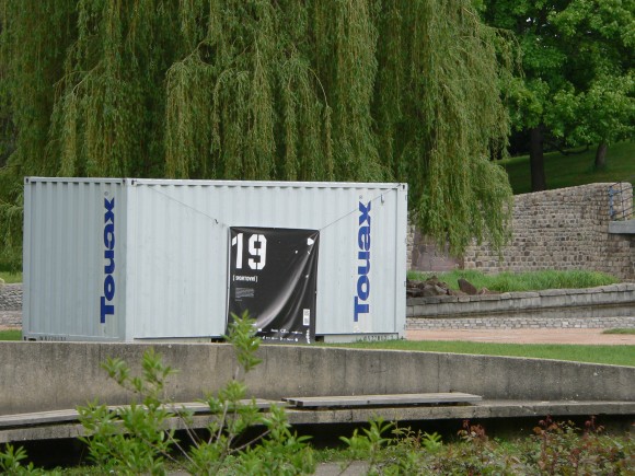Sportovní kontejner v parku Chojkovy lomy v Plzni, foto: archiv autora