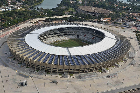 Stadion Mineirão pro 62 000 fanoušků ve městě Belo Horizonte; foto: Luan S.R., licence Creative Commons Attribution-Share Alike 3.0 Unported