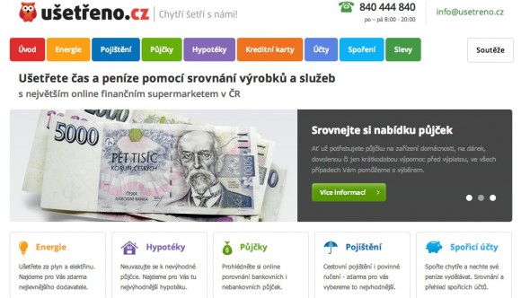 Služba Ušetřeno.cz vám pomůže srovnat nejen dodavatele plynu a elektřiny, ale i poskytovatele řady dalších služeb - např. hypoték nebo spořících účtů