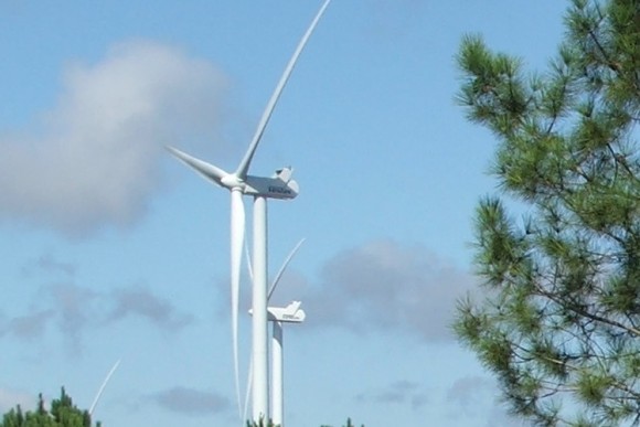Větrná elektrárna a její turbína v Portugalsku, foto. Ekobydlení.eu