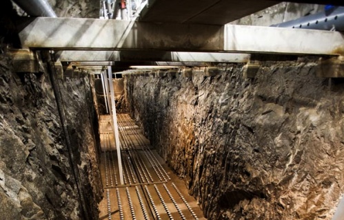 Vodní tunel v žulovém podloží Stockholmu. foto: GE
