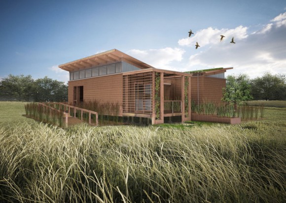 Šetrné ekologické bydlení - to je WaterShed, dům navržený studenty Marylandské univerzity