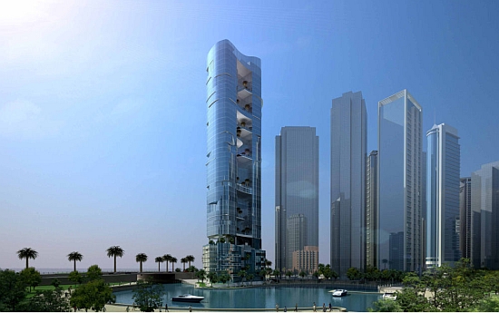 residenční obytná věž v Abu Dhabí