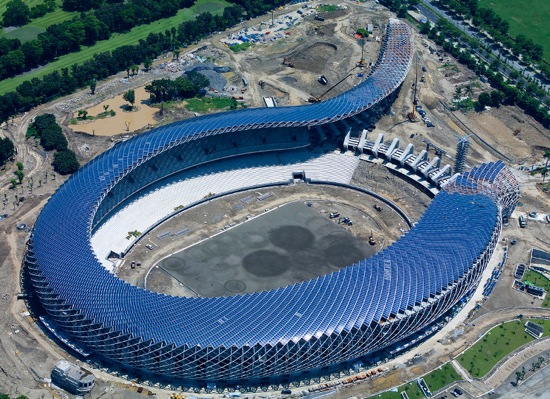 solární stadion - Taiwan