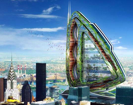 Vážka - městská farma pro New York budoucnosti