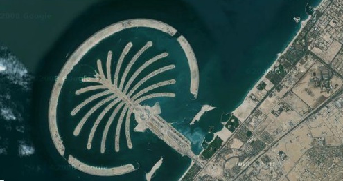 Dubaj - Spojené arabské emiráty - ostrovy společnosti Nakheel