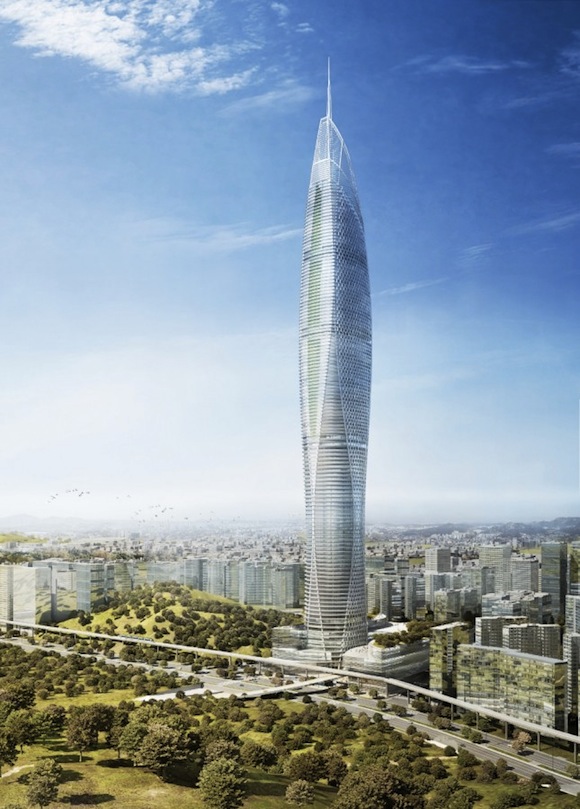 mrakodrapy - Digital Media Tower - Soul - Jižní Korea