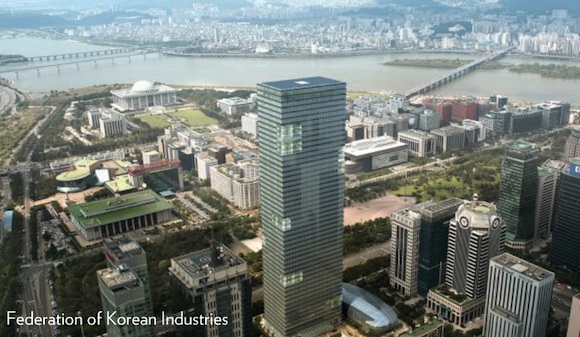 mrakodrapy - Jižní Korea - Soul Federace průmyslu