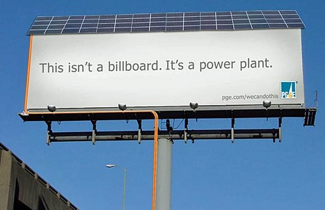 Billboard se solární elektrárnou
