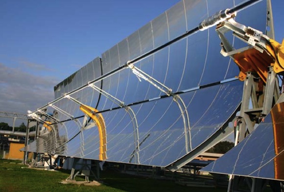 solární elektrárny - Itálie Sicílie - solární koncentrační elektrárna Archimédes