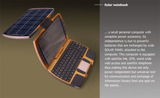 solární notebook