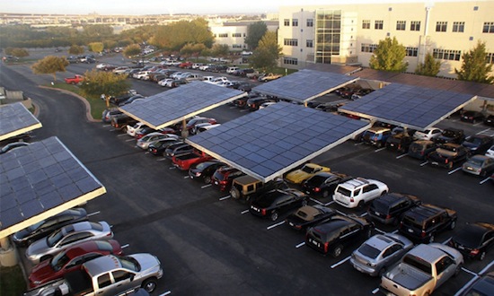 solární panely - Dell - Parkoviště