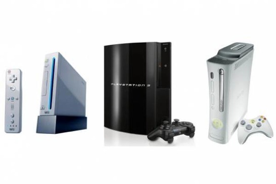 herní konzole PlayStation 3, Wii, Xbox 360