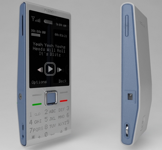 mobilní telefon z recyklovaného hliníku Nokia Ink 01