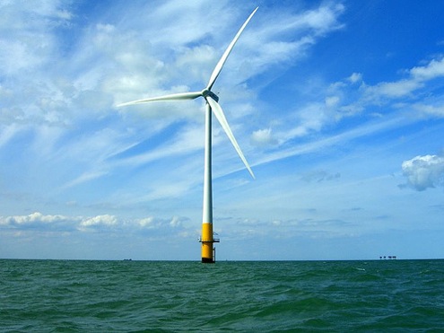 pobřežní větrná turbína