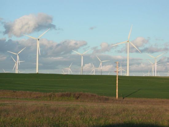 Větrné farmy Austrálie