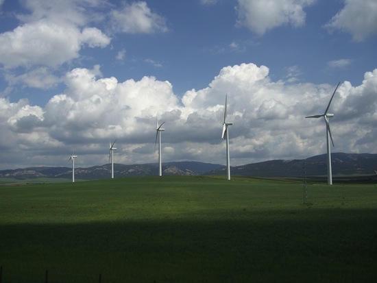 větrné farmy a turbíny - Španělsko