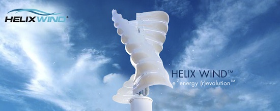 větrné turbíny Helix Wind