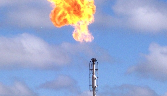 zemní plyn hoření