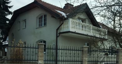 Znečištěná fasáda.