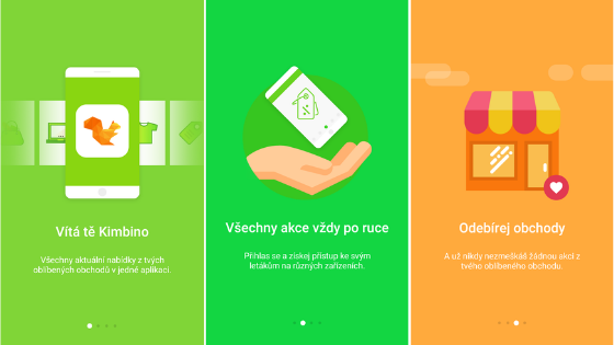 Kimbino aplikace letáky