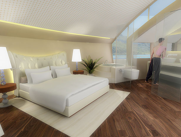 Solární ostrov designérky Michele Puzzolante pokrytý solárními panely